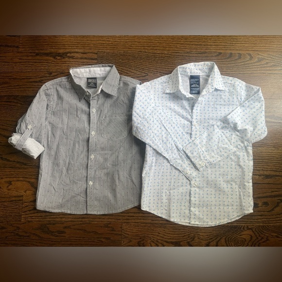 Nautica / Quad Seven lot of 2 boys long sleeve shirts Sz. 5-6 NWOT - Picture 1 of 7